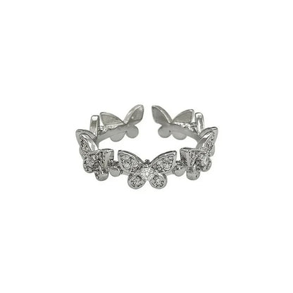 Butterfly Rhinestones Ring