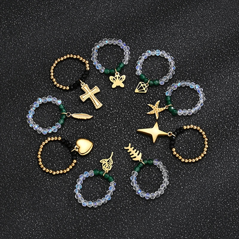 Multi-style women's adjustable rings