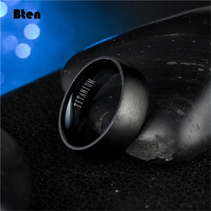 Men's Black Titanium Ring