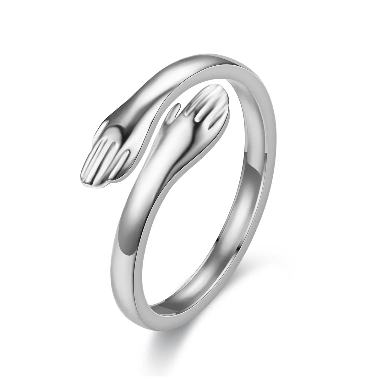 Women's adjustable embrace ring